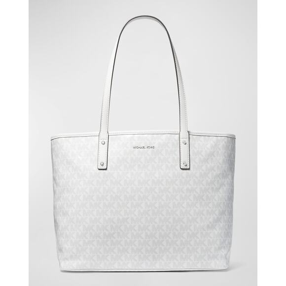 Michael Kors Carter Large Top Zip Tote - Optic White